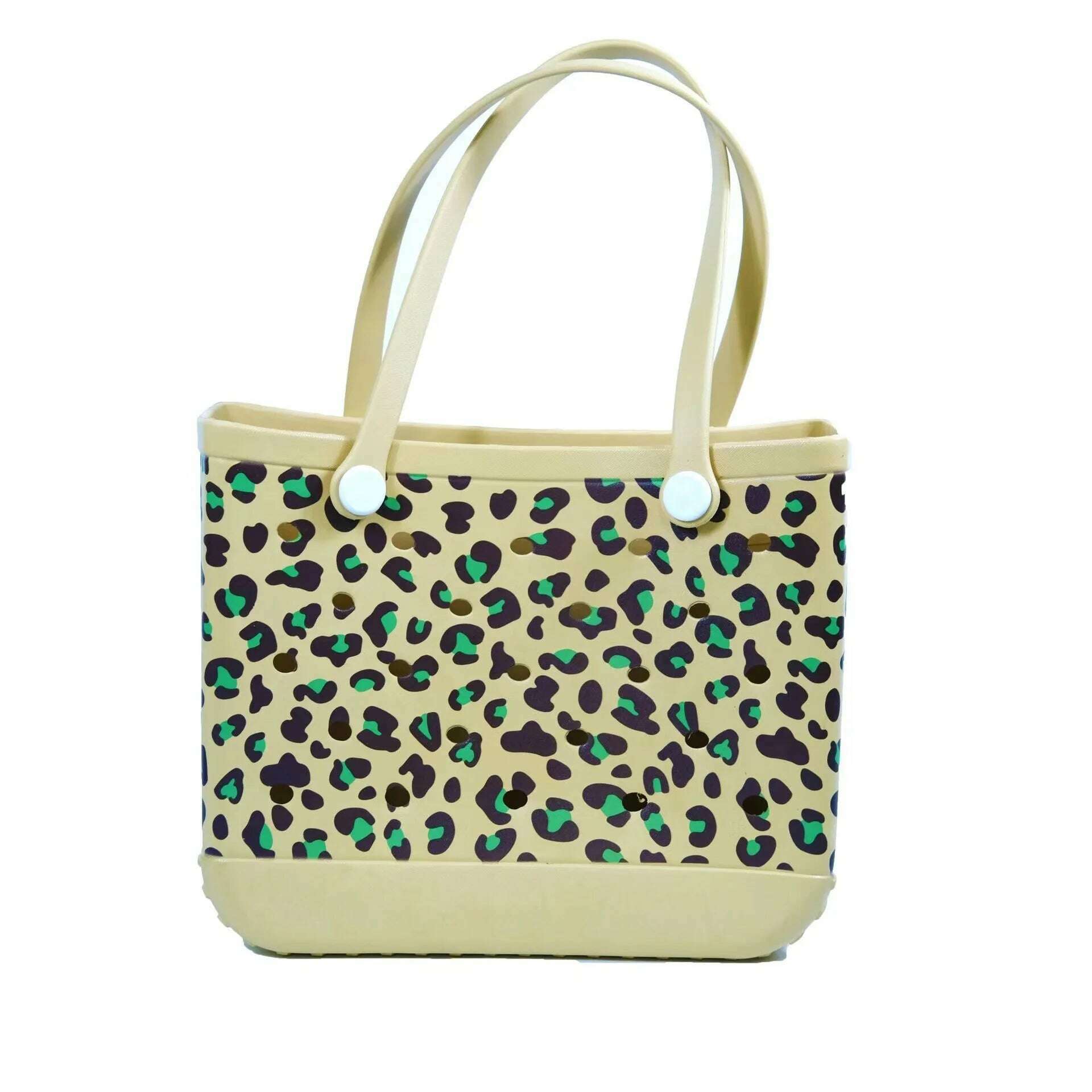 Beach Tote Silicone Basket with Sand Waterproof Travel Bag Sandproof Handbag Multi-Purpose Storage Bag for Boat Pool Sports Gym - KIMLUD