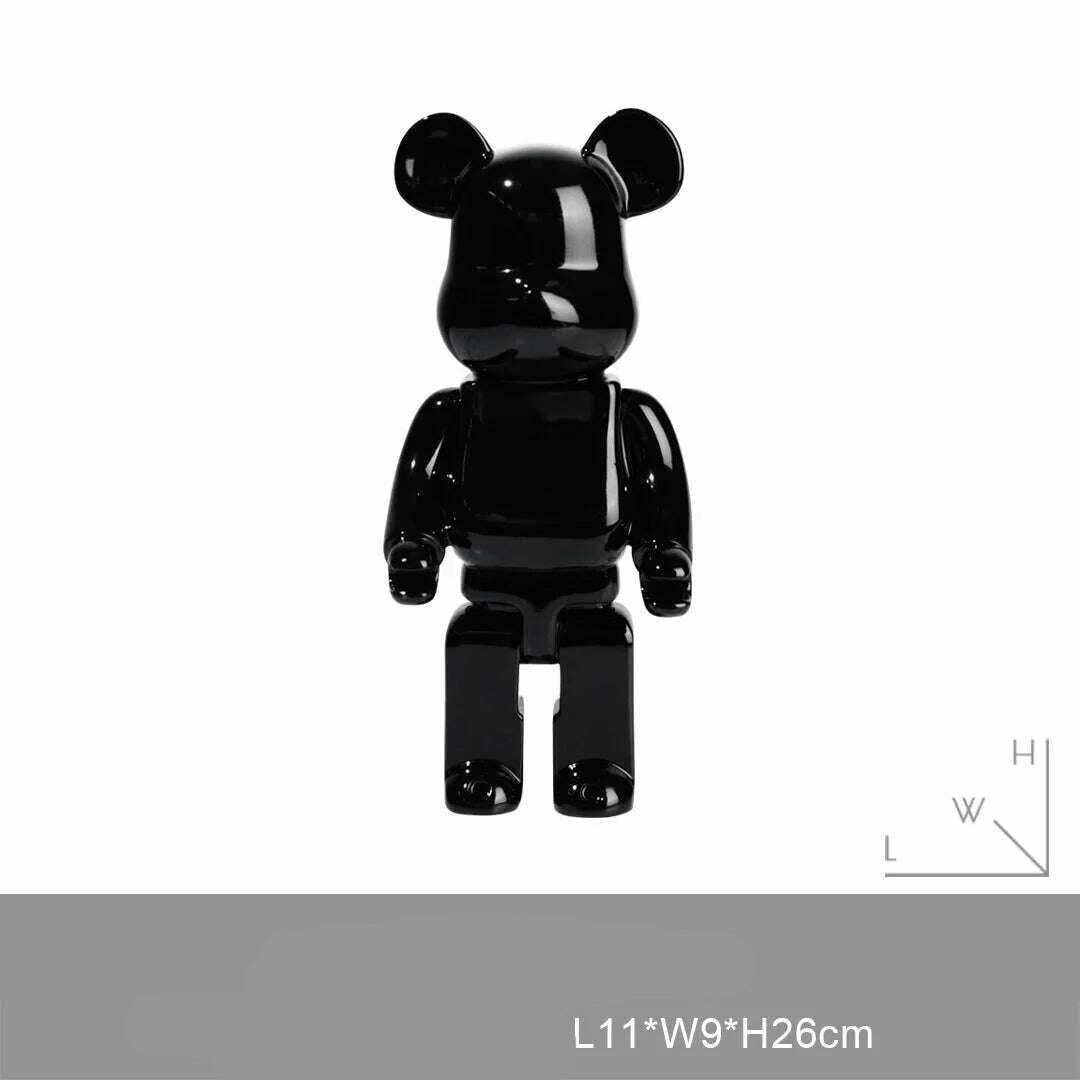 KIMLUD, Bearbricks 400 Figure Bearbricks 28cm Bearbricks Van Goghes BearBricks Daft Punks 2G Figurine White Moon Bear Brick High Quality, A32, KIMLUD Womens Clothes