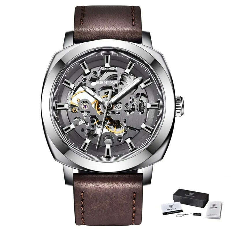 KIMLUD, BENYAR Mens Watches Top Brand Luxury Automatic Mechanical Men Business Waterproof Sport Watch Reloj Hombre, KIMLUD Womens Clothes