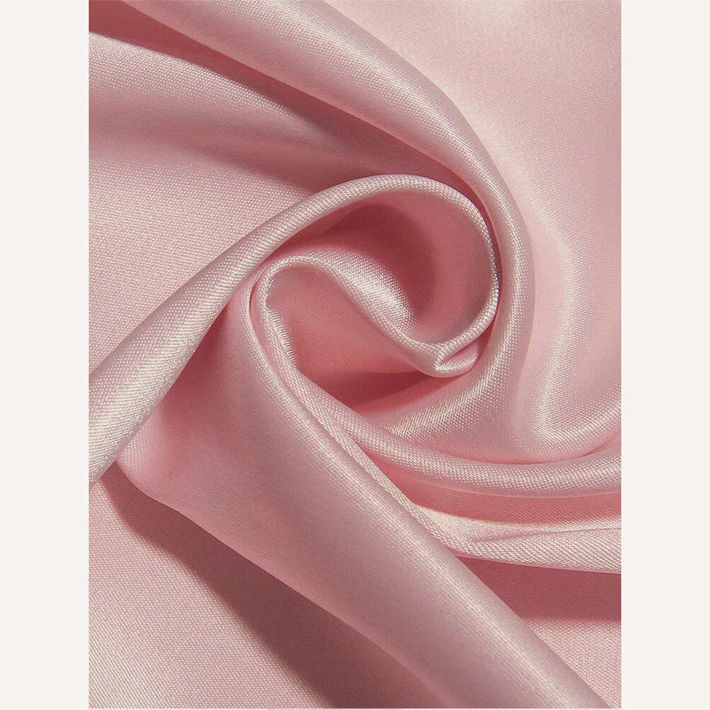 Birthday Dress For Women A-Line Pink Dress Sexy Satin Holiday Party Dresses Mini Casual Spaghetti Strap Graduation Dress Stretch - KIMLUD