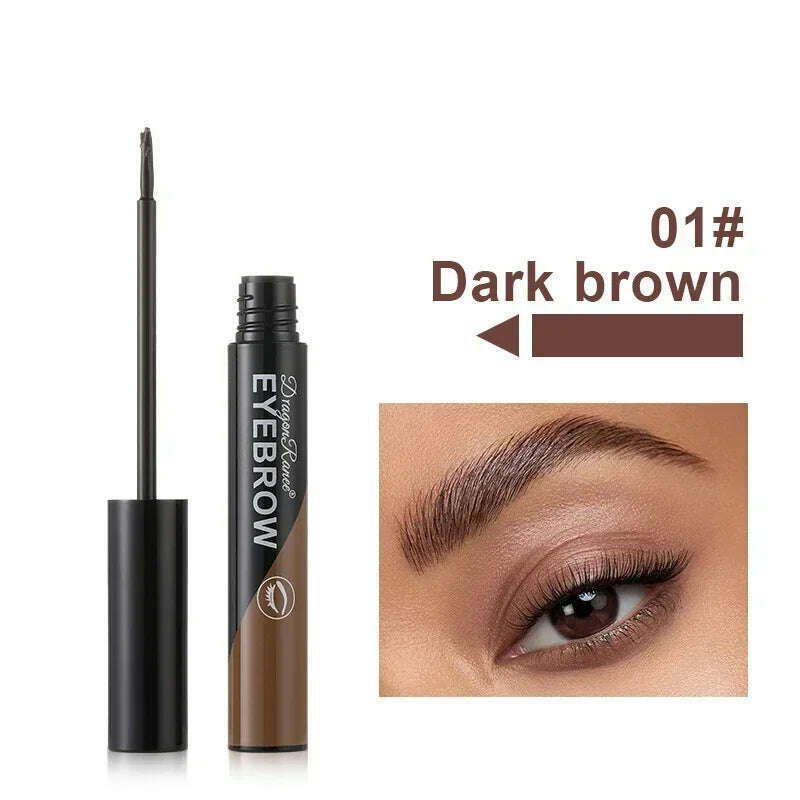 KIMLUD, Black Brown Peel-off Eyebrow Gel Tint Makeup Waterproof Lasting Eye Brow Enhancers Liquid Gel Tear Wear Easy Natural Brow Tattoo, A01, KIMLUD Womens Clothes