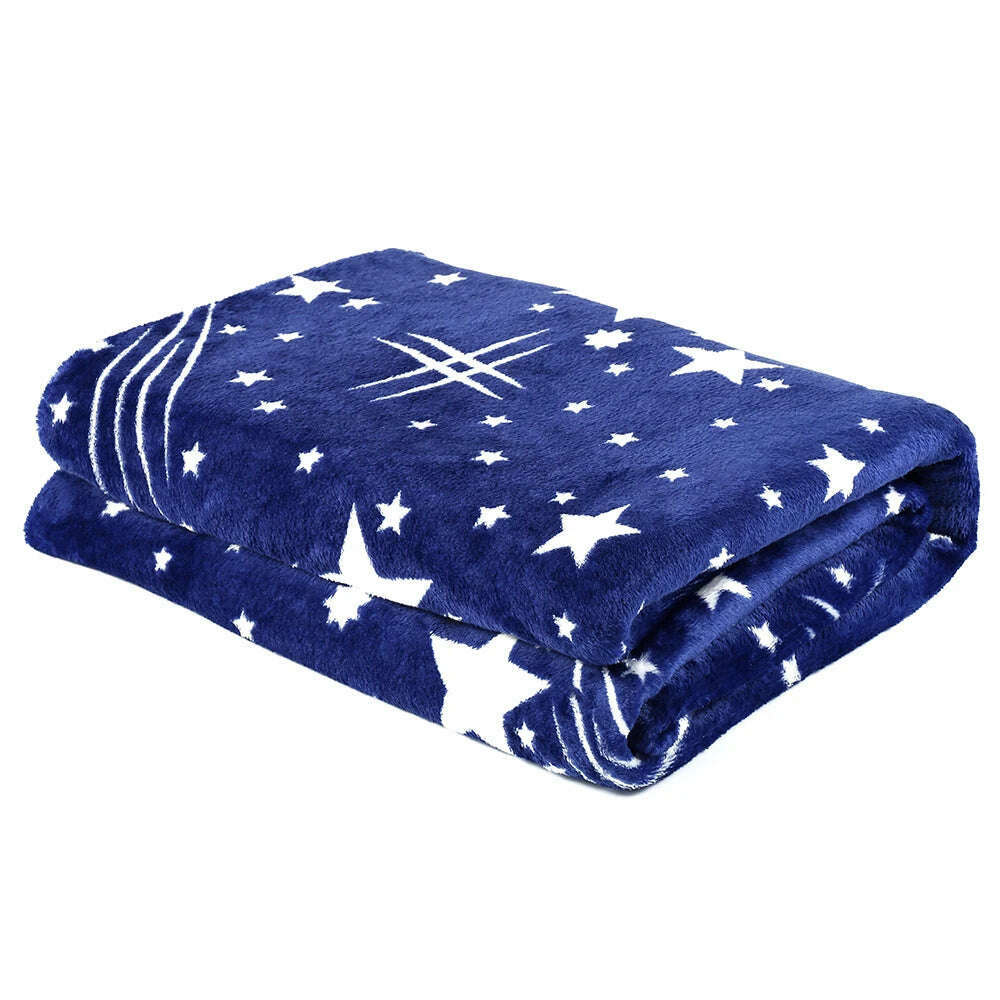 KIMLUD, Blanket Super Soft Warm Solid Warm Micro Plush Fleece Star Blanket Throw Rug Sofa Bedding 2020, style 1 / 120 x 200cm / China, KIMLUD Womens Clothes