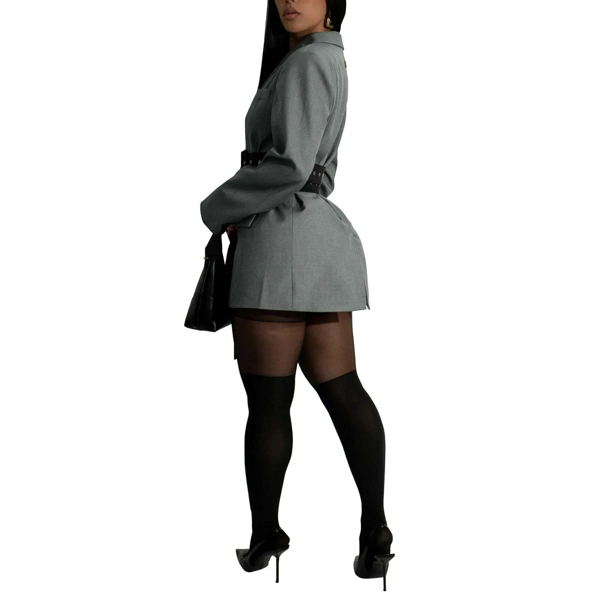 Blazer Coat - Lapel Blazer - Oversized Silhouette | KIMLUD