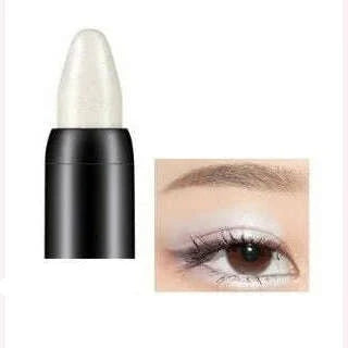 KIMLUD, Bling Eye Makeup Color Pearlescent Pen Highlight Stick Rotating Eye Shadow Pen Matte Silkworm Pen 16 Colors Optional, pearl white, KIMLUD Women's Clothes