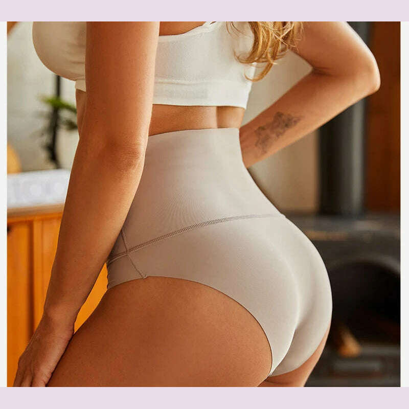 Bodyshaper High Waist Seamless Panties Women Underwear Anti-bacteria Soft Crotch Briefs for Female Intimates Lingerie Shapewear - KIMLUD