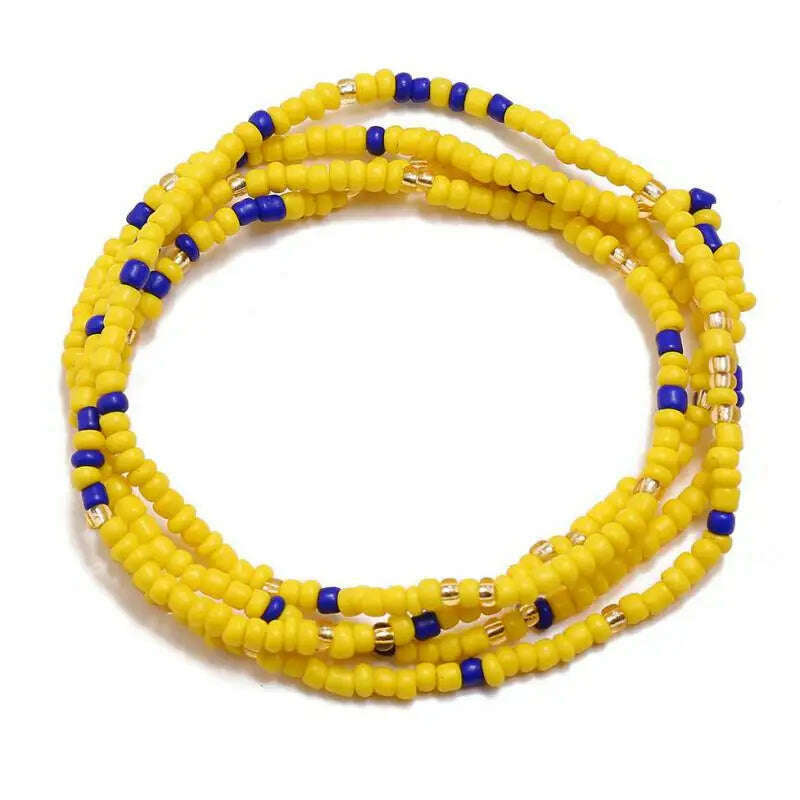 KIMLUD, Bohemia Elastic Waist Belly Chain African Belly Chain Waist Beads Body Chain  Women Girls Body Summer Boho Jewelry Accessories, KIMLUD Womens Clothes