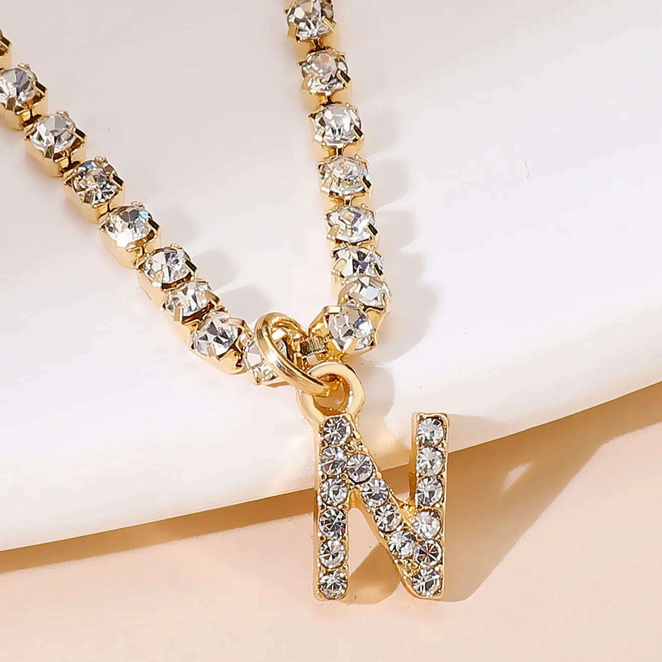 Bohemia Vintage Rhinestone 26 Letter Anklet For Women Summer Beach Initial Ankle Bracelet On the Leg Foot Jewelry Birthday Gifts - KIMLUD