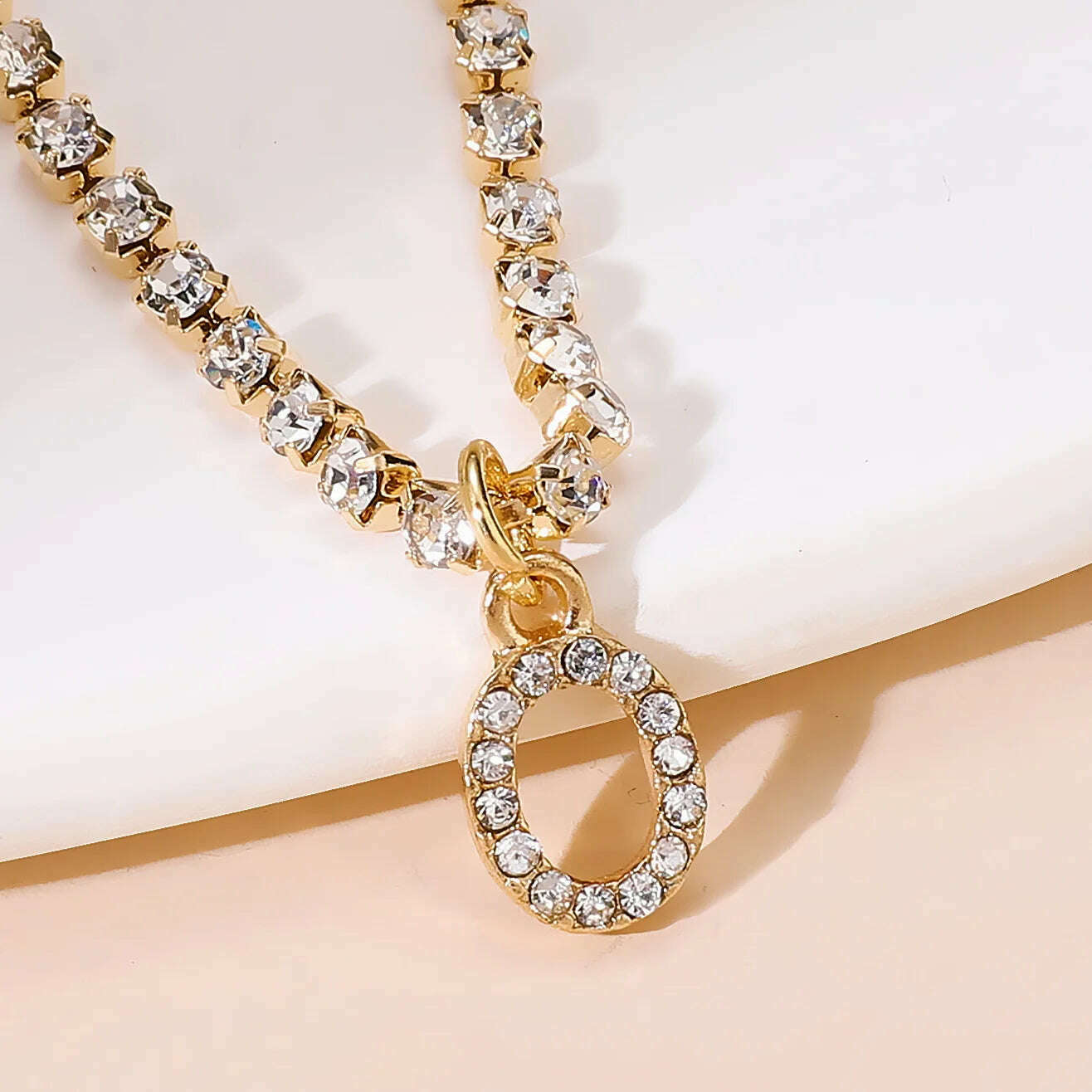 Bohemia Vintage Rhinestone 26 Letter Anklet For Women Summer Beach Initial Ankle Bracelet On the Leg Foot Jewelry Birthday Gifts - KIMLUD