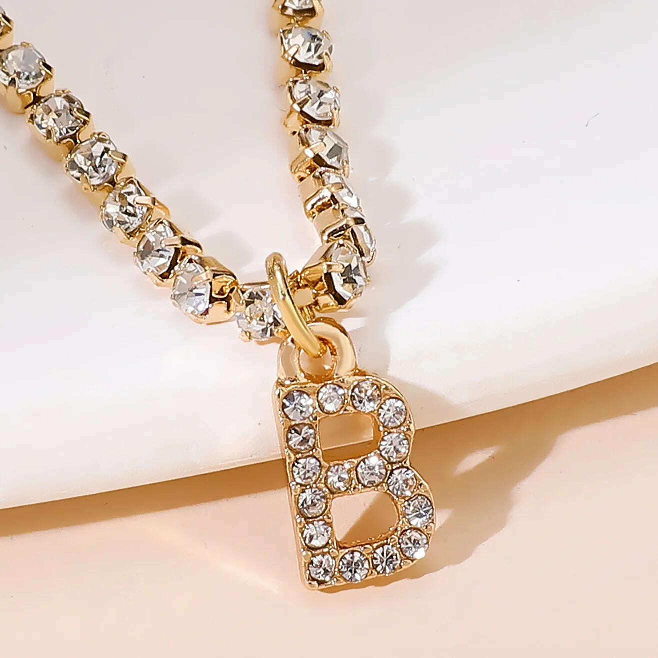 Bohemia Vintage Rhinestone 26 Letter Anklet For Women Summer Beach Initial Ankle Bracelet On the Leg Foot Jewelry Birthday Gifts - KIMLUD