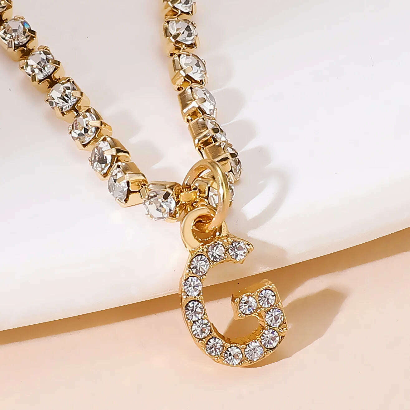 Bohemia Vintage Rhinestone 26 Letter Anklet For Women Summer Beach Initial Ankle Bracelet On the Leg Foot Jewelry Birthday Gifts - KIMLUD