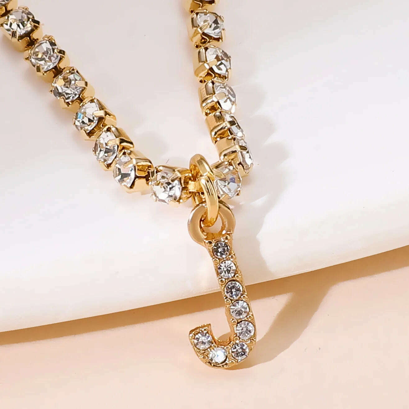 Bohemia Vintage Rhinestone 26 Letter Anklet For Women Summer Beach Initial Ankle Bracelet On the Leg Foot Jewelry Birthday Gifts - KIMLUD