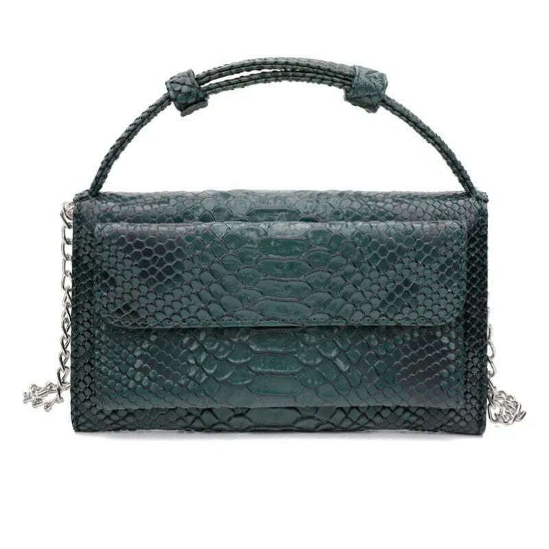 KIMLUD, Bolsa Feminina Small Leather Women's Hand Bag Female Fashion Chain Shoulder Bag Luxury Designer Crocodile Tote Messenger Bags, KIMLUD Womens Clothes