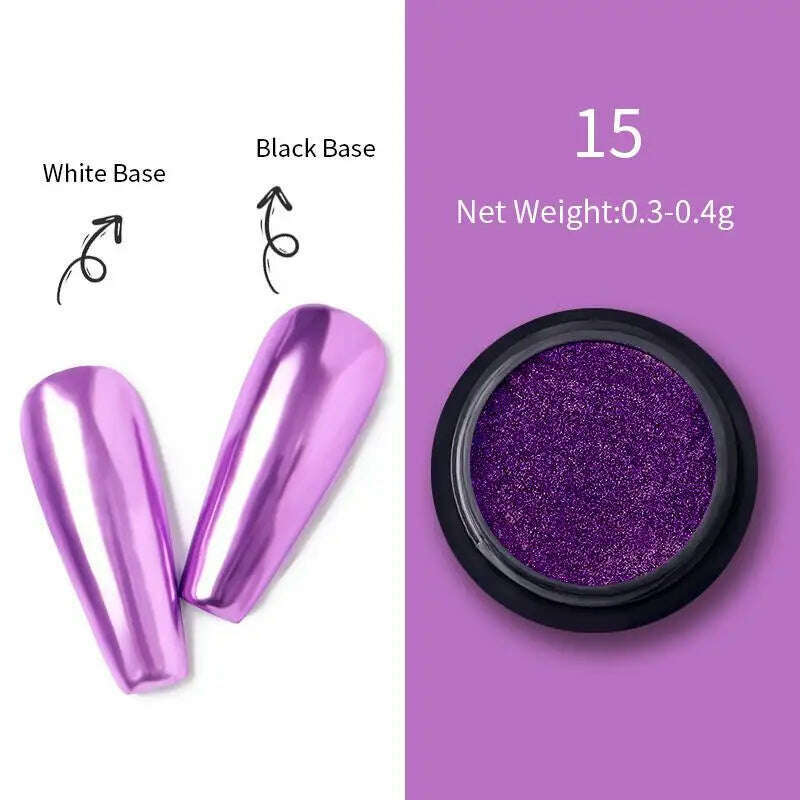Born Pretty 10ml Magical MIRROR UV Gel Varnish Top Coat Semi-Permanent Nail Polishes Moonlight Mirror NailsFine Glitter Powder - KIMLUD