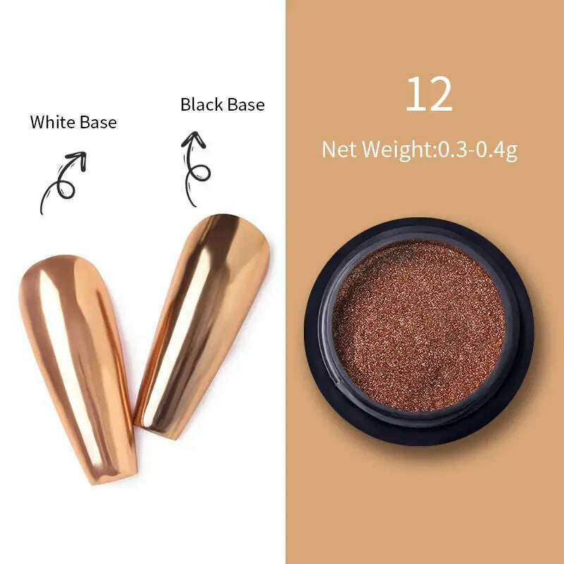 Born Pretty 10ml Magical MIRROR UV Gel Varnish Top Coat Semi-Permanent Nail Polishes Moonlight Mirror NailsFine Glitter Powder - KIMLUD