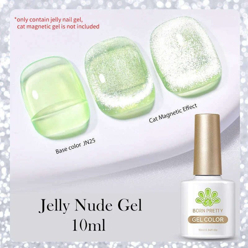 BORN PRETTY Super Shine Cat Magnetic Gel Nail Polish Sparking Shiny Varnish UV Gel For Nail Art Design Magnetic Manicure - KIMLUD