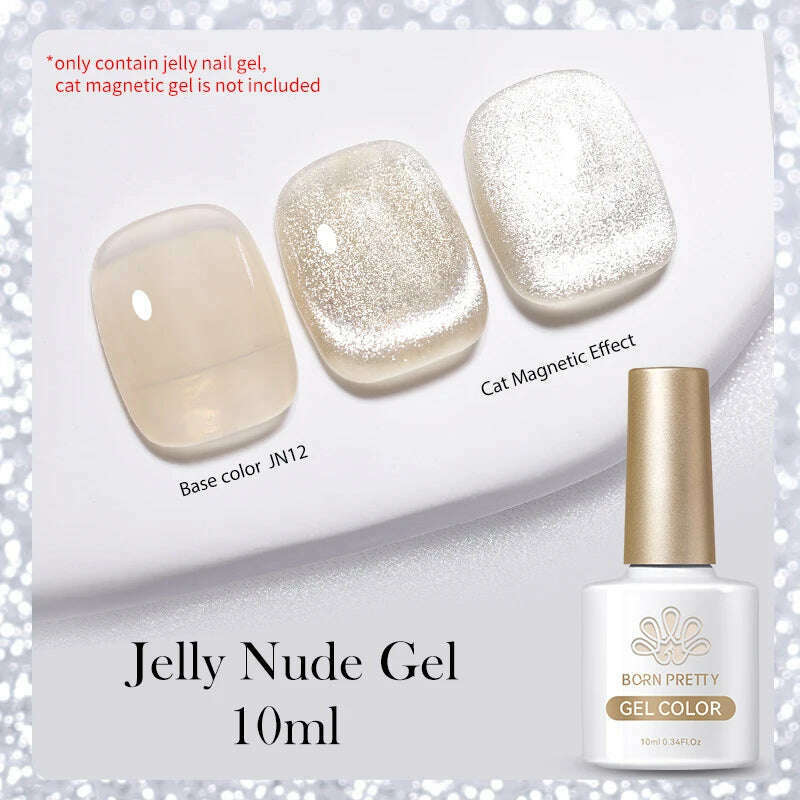 BORN PRETTY Super Shine Cat Magnetic Gel Nail Polish Sparking Shiny Varnish UV Gel For Nail Art Design Magnetic Manicure - KIMLUD