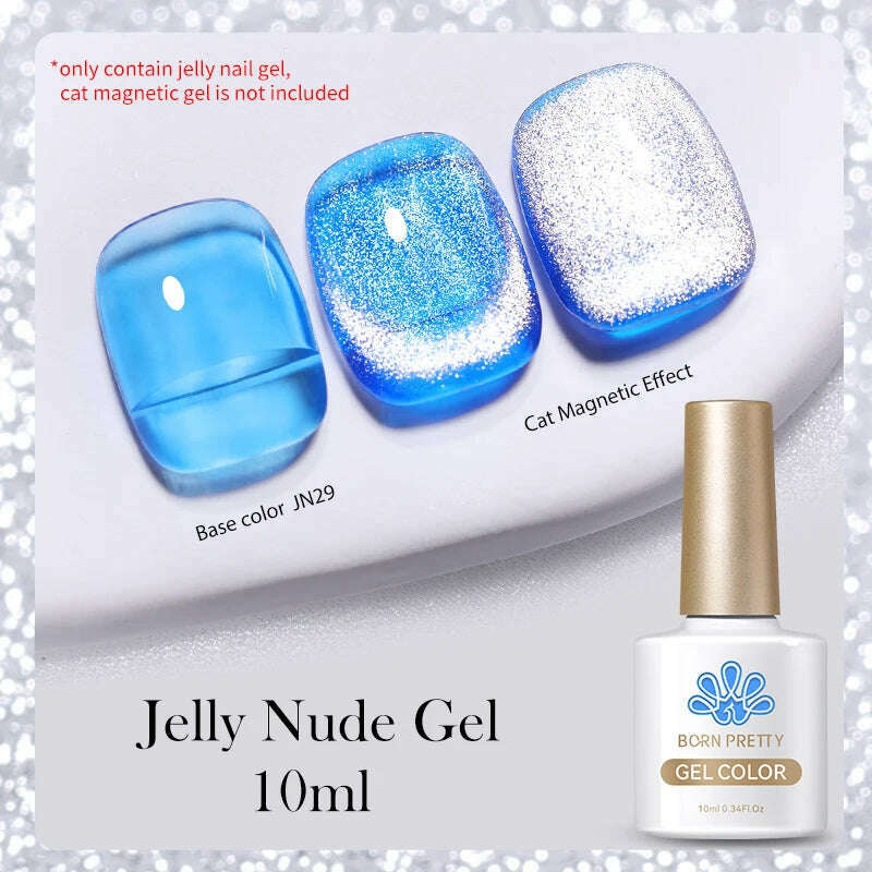 BORN PRETTY Super Shine Cat Magnetic Gel Nail Polish Sparking Shiny Varnish UV Gel For Nail Art Design Magnetic Manicure - KIMLUD