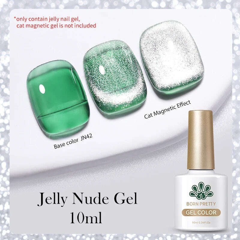 BORN PRETTY Super Shine Cat Magnetic Gel Nail Polish Sparking Shiny Varnish UV Gel For Nail Art Design Magnetic Manicure - KIMLUD