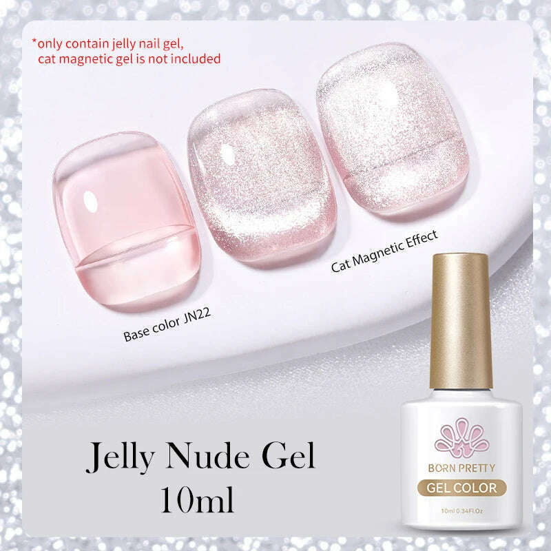 BORN PRETTY Super Shine Cat Magnetic Gel Nail Polish Sparking Shiny Varnish UV Gel For Nail Art Design Magnetic Manicure - KIMLUD