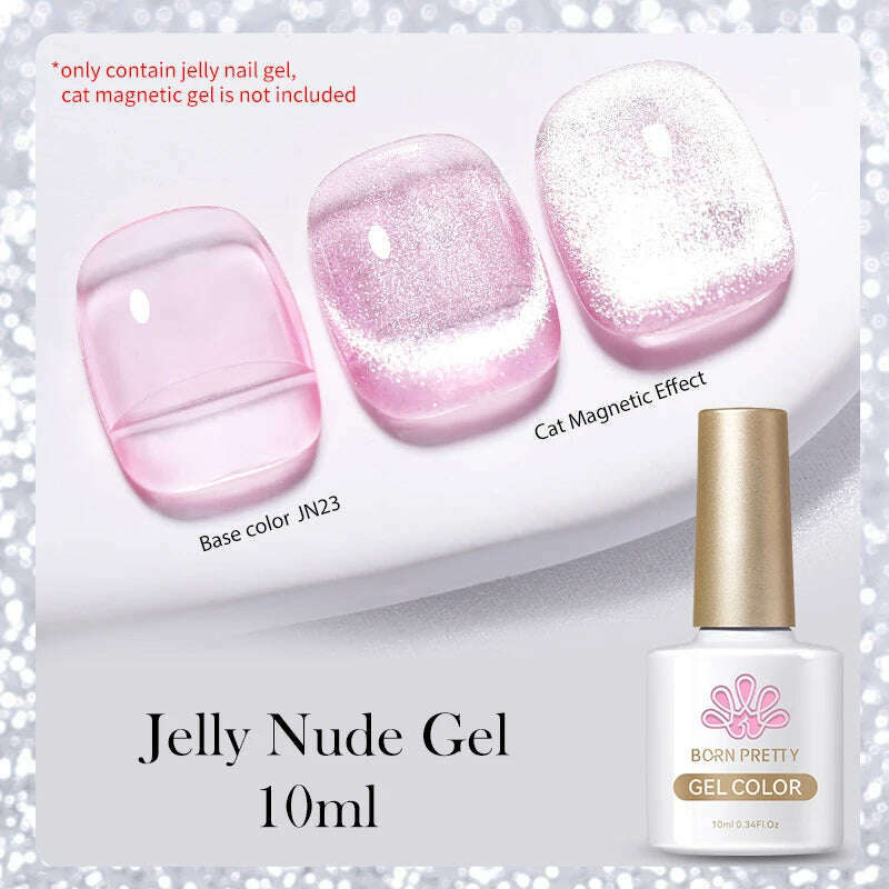 BORN PRETTY Super Shine Cat Magnetic Gel Nail Polish Sparking Shiny Varnish UV Gel For Nail Art Design Magnetic Manicure - KIMLUD