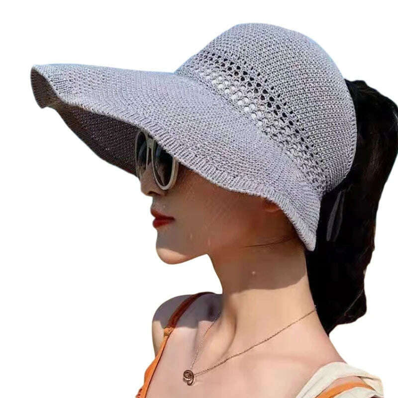 KIMLUD, Bow Fisherman Hat Empty Top Hat for Sun for Protection Summer Must Have Items fo, KIMLUD Womens Clothes