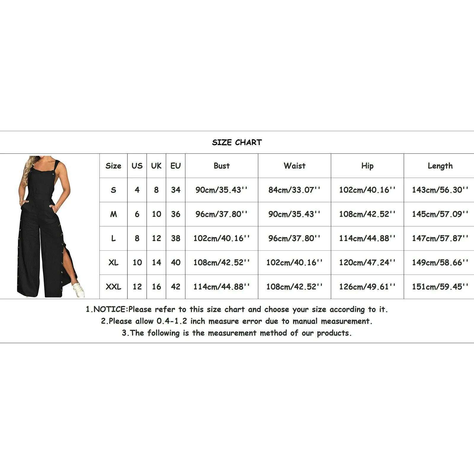 KIMLUD, Button Overalls for Women Summer Jumpsuit Solid Casual Openings Button Wide Leg Suspender Pants Overalls with Pockets, KIMLUD Womens Clothes