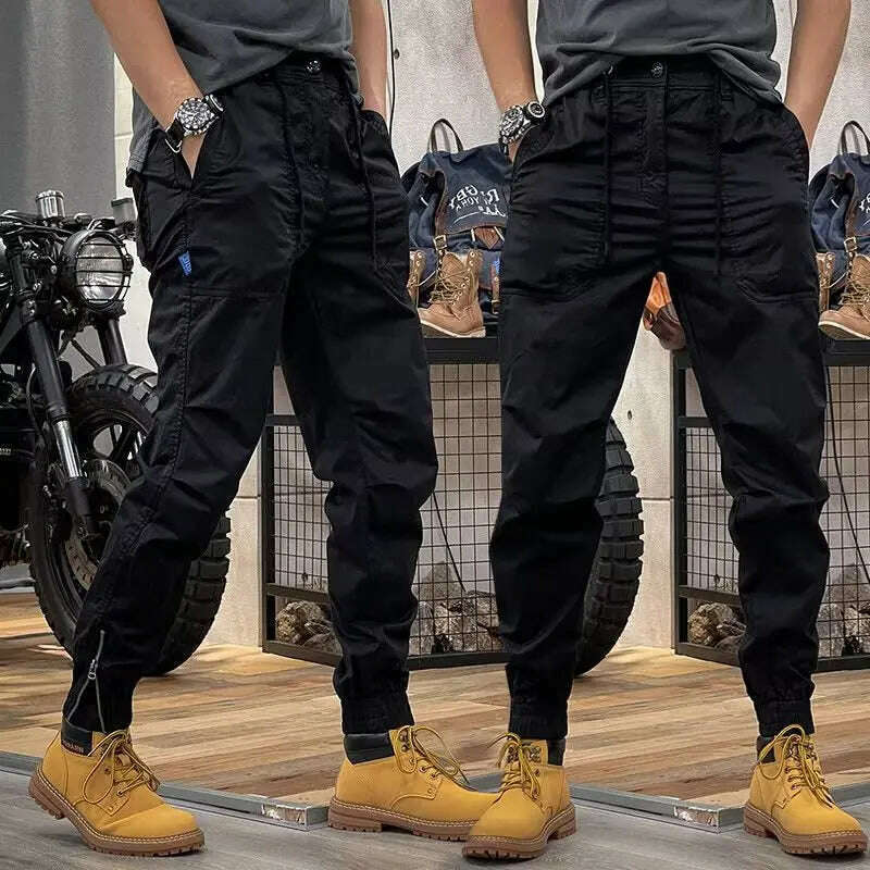 KIMLUD, Camo Navy Trousers Man Harem Y2k Tactical Military Cargo Pants for Men Techwear High Quality Outdoor Hip Hop Work Stacked Slacks, KIMLUD Womens Clothes