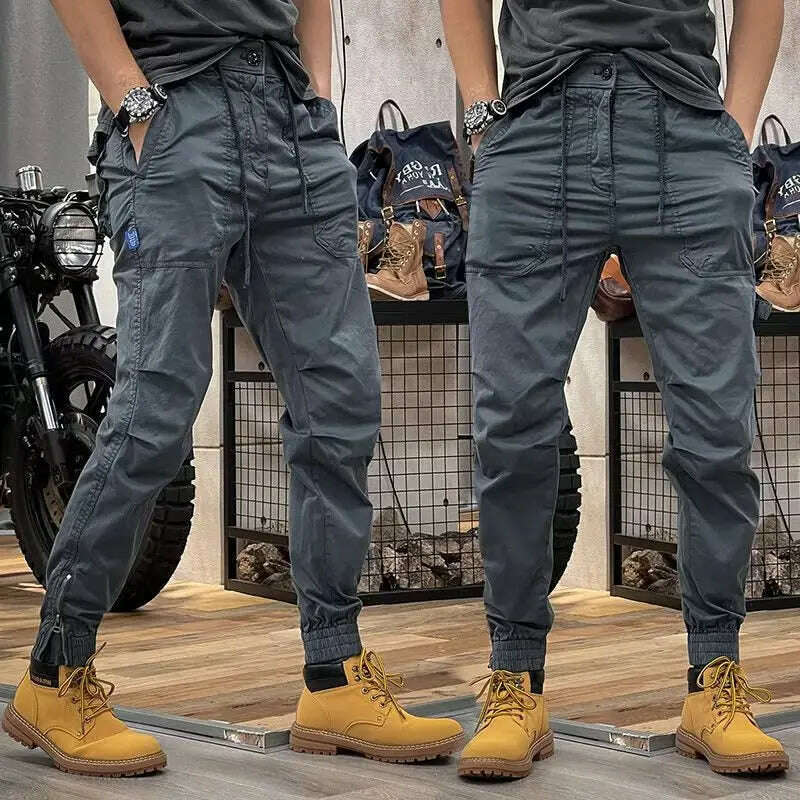 KIMLUD, Camo Navy Trousers Man Harem Y2k Tactical Military Cargo Pants for Men Techwear High Quality Outdoor Hip Hop Work Stacked Slacks, KIMLUD Womens Clothes