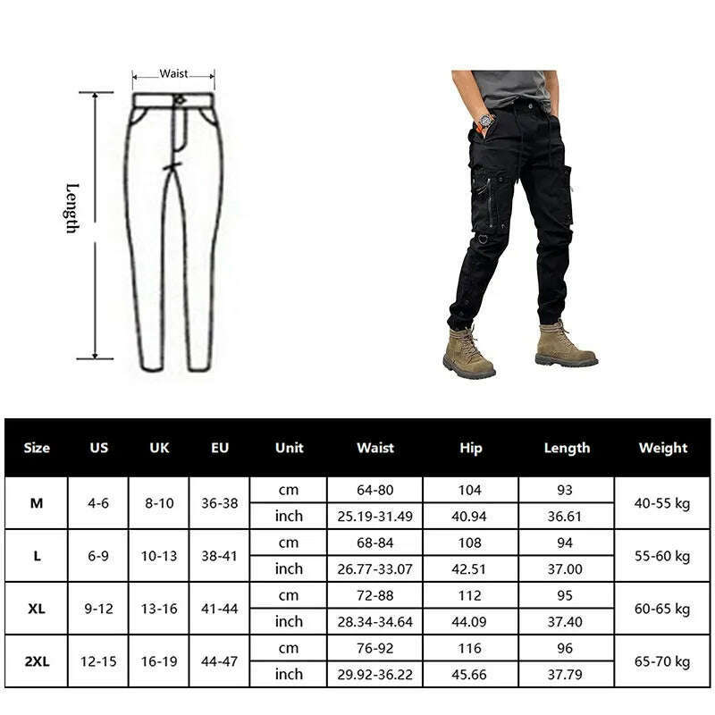 KIMLUD, Camo Navy Trousers Man Harem Y2k Tactical Military Cargo Pants for Men Techwear High Quality Outdoor Hip Hop Work Stacked Slacks, KIMLUD Women's Clothes