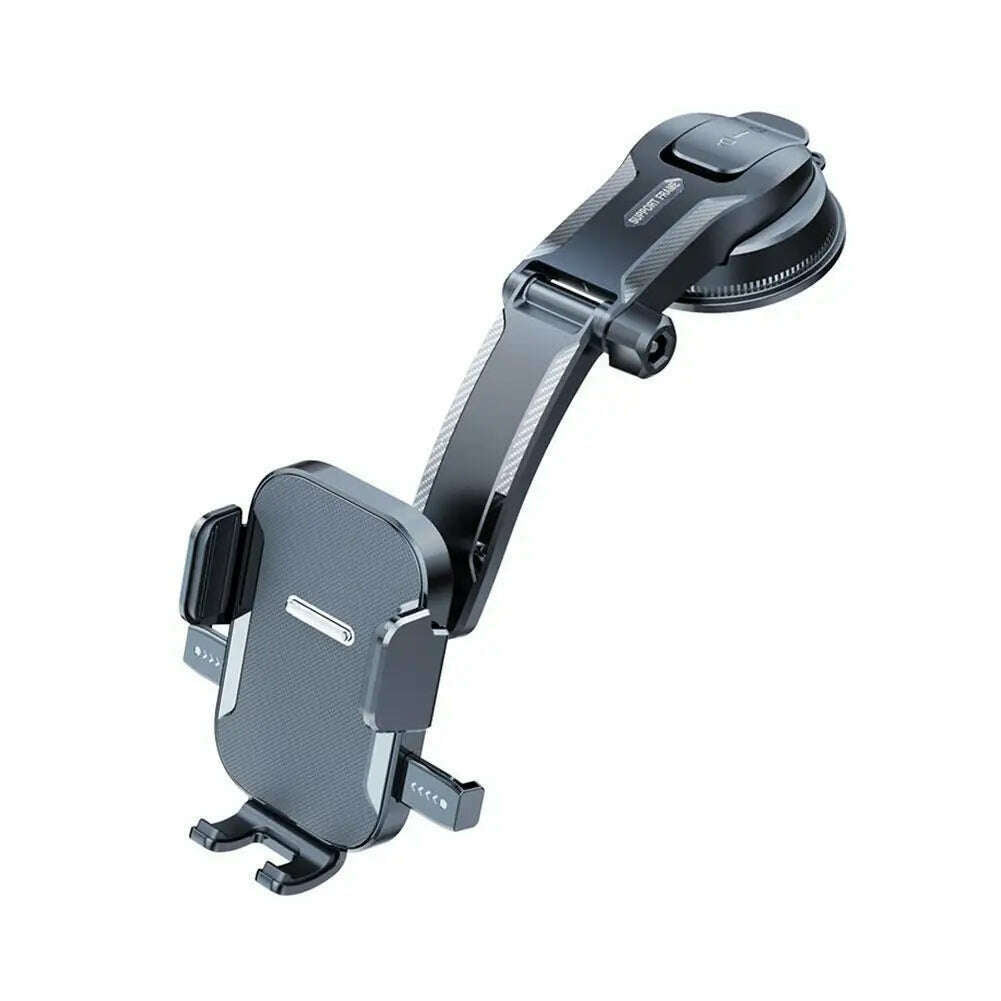 Car Phone Holder Universal Sucker - Dashboard and Windshield Support Bracket, 360° Rotation for Car Interior Mobile Accessories - KIMLUD