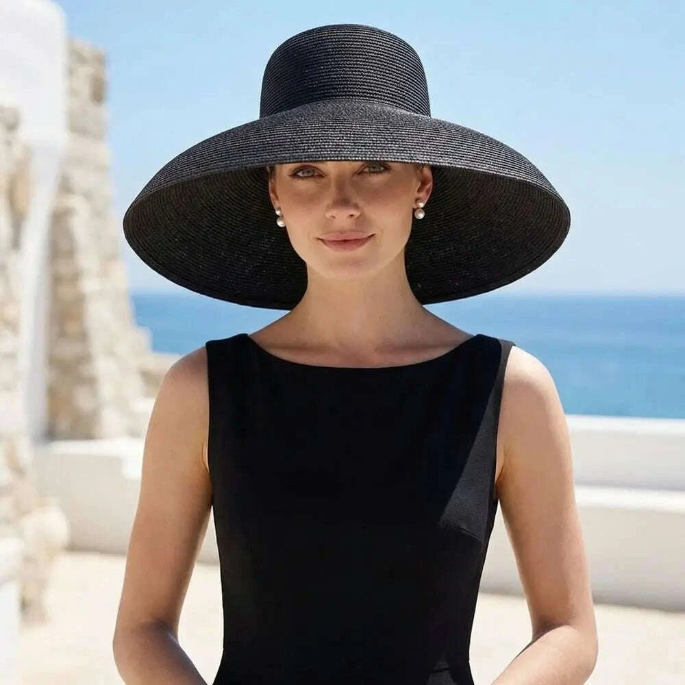 Casual Boho Straw Hat Wide Brim Visor Weave Hat Korean Style Breathable UV Protection Cap Girls