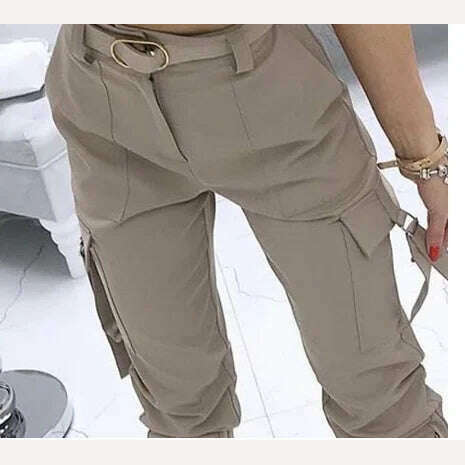 KIMLUD, Casual pants women&#39;s trousers solid color overalls, KIMLUD Womens Clothes