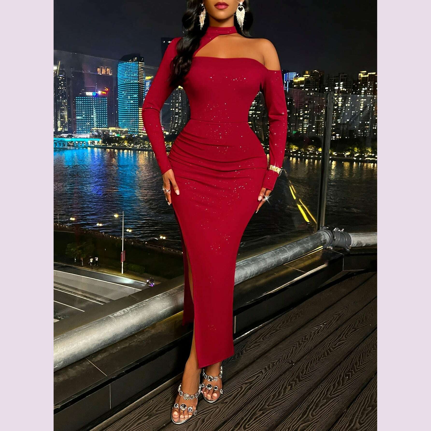 solid-one-shoulder-cut-out-dress-sexy-long-sleeve-slit-bodycon-dress-womens-clothingkimlud-womens-fashion-34625934