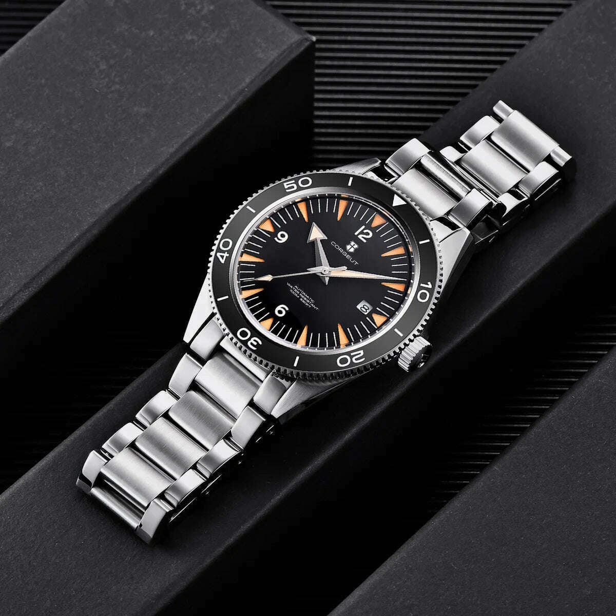 KIMLUD, Ceramic Bezel 100 Waterproof Luxury Corgeut Watch Men 41mm Sapphire Mechanical Clock Diver Miyota Automatic Wristwatch, KIMLUD Womens Clothes