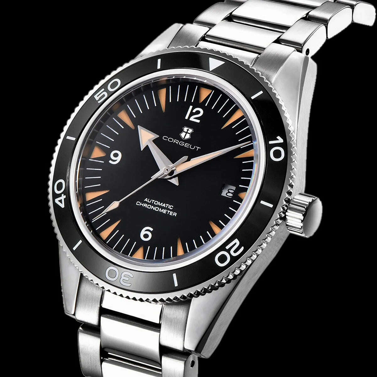 KIMLUD, Ceramic Bezel 100 Waterproof Luxury Corgeut Watch Men 41mm Sapphire Mechanical Clock Diver Miyota Automatic Wristwatch, KIMLUD Womens Clothes