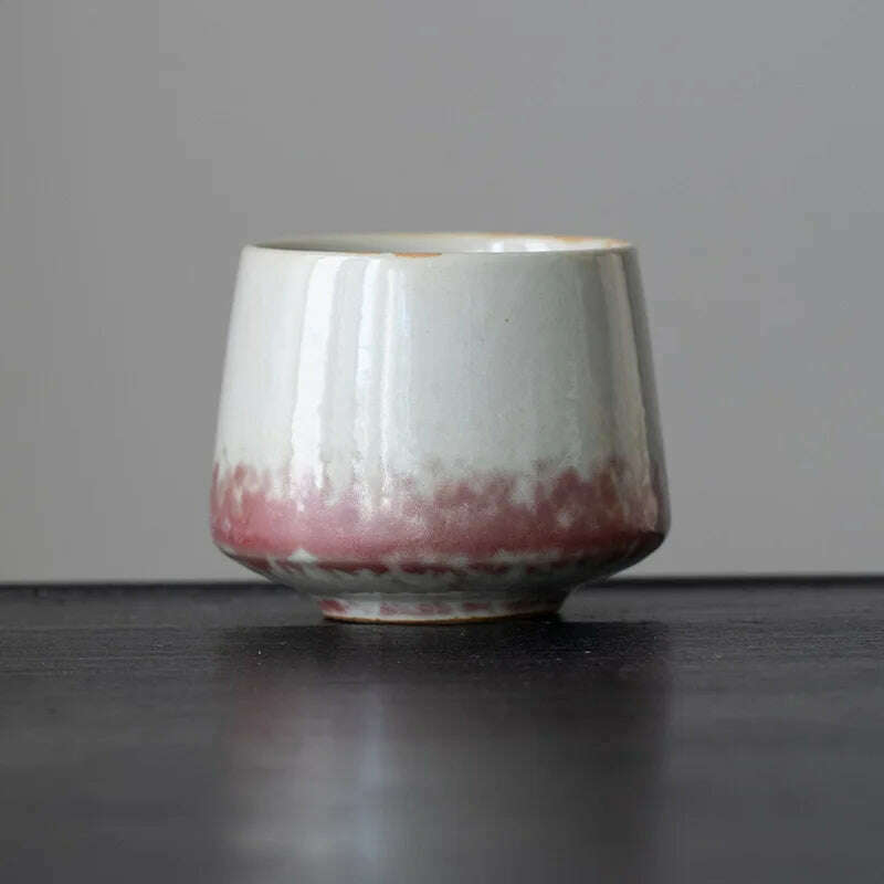 Ceramic Cup Vintage Coarse Pottery Coffee Cup Porcelain Personal Single Pottery Tea Cups Drinkware Wine Mug Water Mugs - KIMLUD