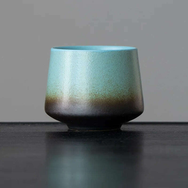Ceramic Cup Vintage Coarse Pottery Coffee Cup Porcelain Personal Single Pottery Tea Cups Drinkware Wine Mug Water Mugs - KIMLUD