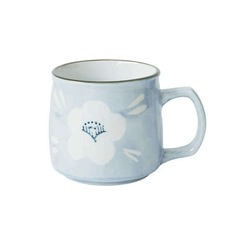 Ceramic Mug Japanese Style Hand-painted Tea Mugs Home Drinking Cup Coffee Mug TeaCup Office Water Cup Kitchen Drinking Tool - KIMLUD