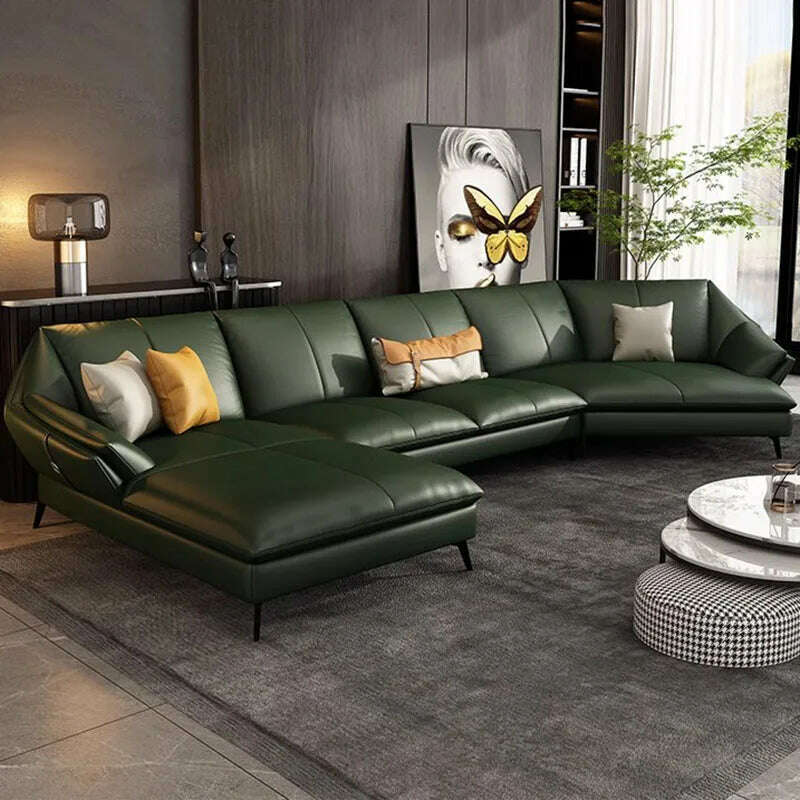 KIMLUD, Chaise Lounge Floor Living Room Sofas Leather Minimalist Recliner Living Room Sofas Office L Shape Muebles Home Furniture, KIMLUD Womens Clothes