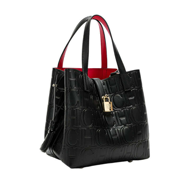 KIMLUD, CHCH Women's Tote Bag New Steel Embossed Handheld Bun Mother Shopping Bag, KIMLUD Womens Clothes