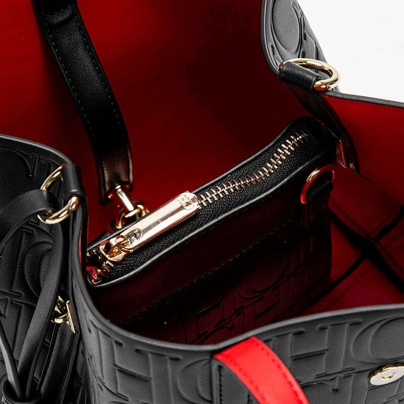 KIMLUD, CHCH Women's Tote Bag New Steel Embossed Handheld Bun Mother Shopping Bag, KIMLUD Womens Clothes