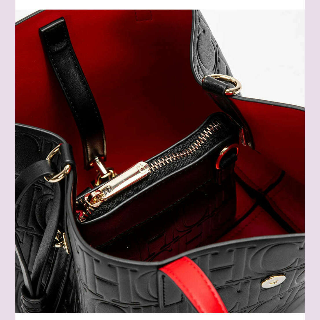 KIMLUD, CHCH Women's Tote Bag New Steel Embossed Handheld Bun Mother Shopping Bag, KIMLUD Womens Clothes