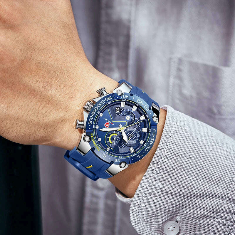KIMLUD, CHEETAH New Watches Mens Luxury Brand Big Dial Watch Men Waterproof Quartz Wristwatch Sports Chronograph Clock Relogio Masculino, KIMLUD Womens Clothes