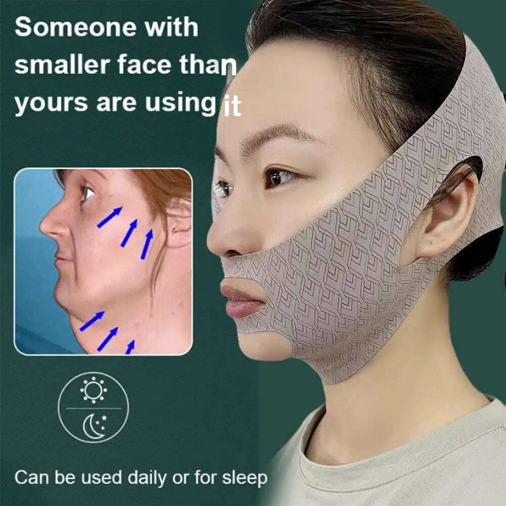 KIMLUD, Chin Cheek Slimming Bandage V Shaper V Line Lifting Mask Face Lifting Anti Wrinkle Strap Band Sleeping Mask Beauty Health, KIMLUD Womens Clothes