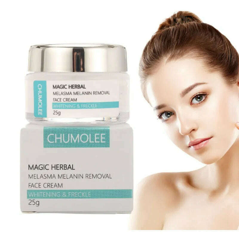 Chumolee Whitening Cream Smooth Wrinkle Fade Dark Spot Melasma Pigment Melanin Pimple Brighten Firm Shrink pores Face Cream, Default Title, KIMLUD Women's Clothes