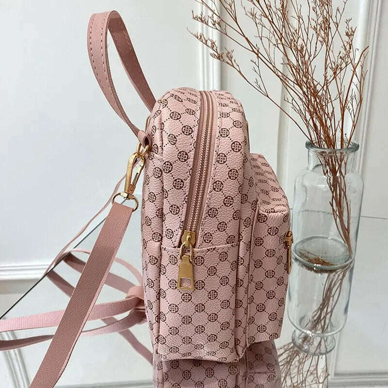 KIMLUD, Classic Women Backpack Fashion School Bags Female Daily Shopping Girl Backpacks Schoolbags, KIMLUD Womens Clothes