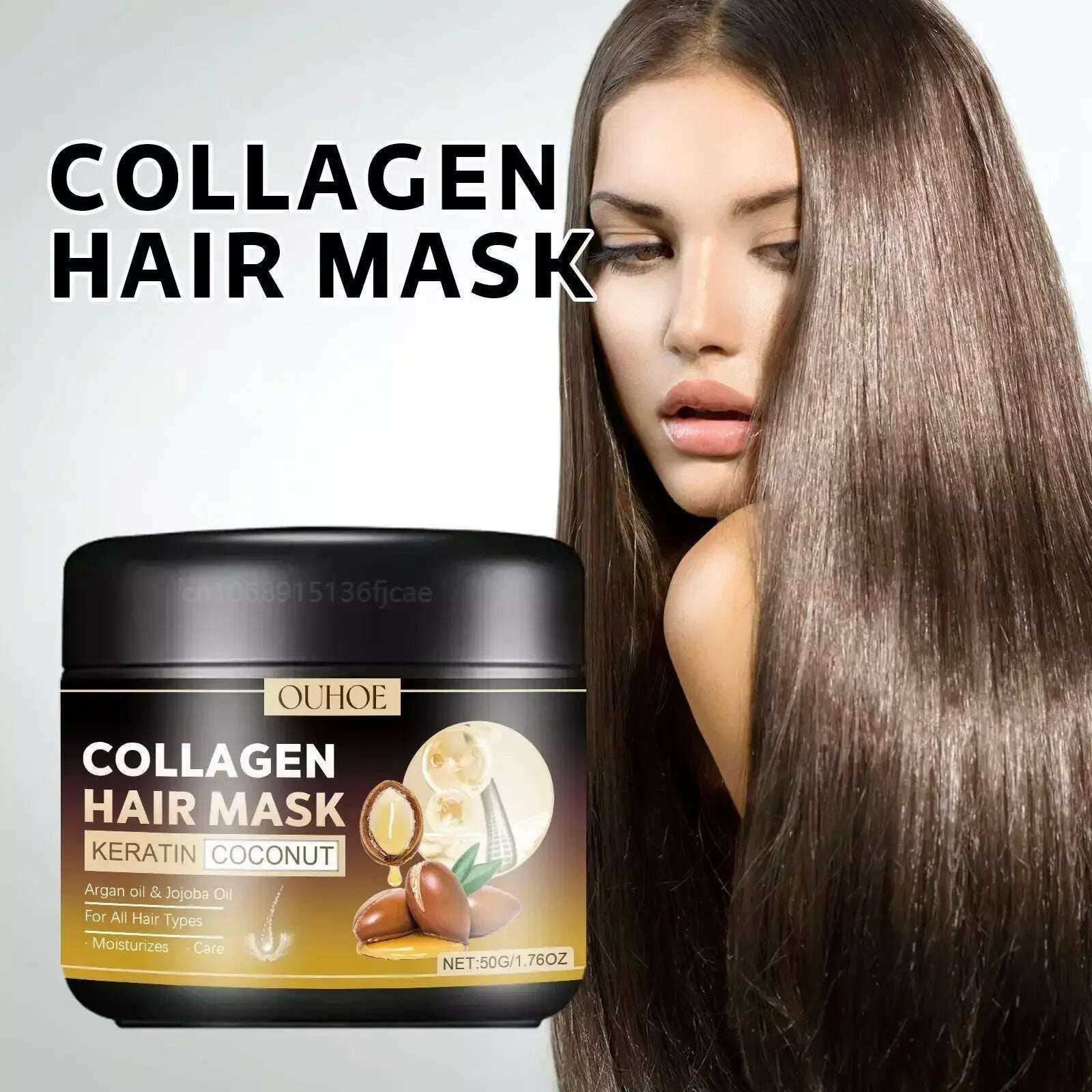 KIMLUD, Маска Для Волос Collagen Hair Mask Keratin 5 Second Repair for Dry and Frizzy Hair Deeply Moisturize and Smooth Hair Conditioner, Default Title, KIMLUD APPAREL - Womens Clothes