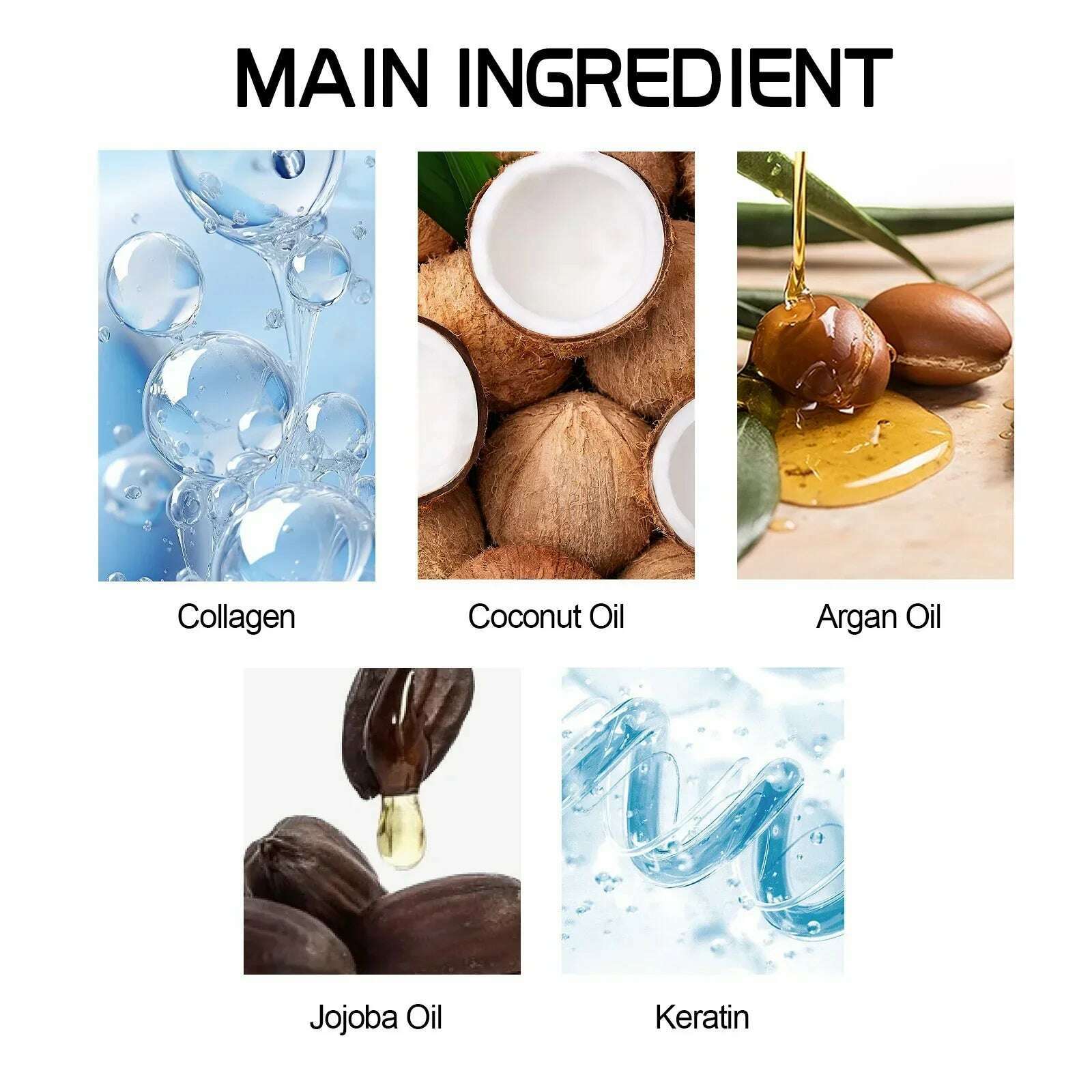 KIMLUD, Маска Для Волос Collagen Hair Mask Keratin 5 Second Repair for Dry and Frizzy Hair Deeply Moisturize and Smooth Hair Conditioner, KIMLUD Womens Clothes