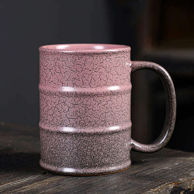 KIMLUD, Colorful Large Coffee Mugs 500-600ml Ceramic Barrel Beer Cups, G / 501-600ml, KIMLUD Womens Clothes