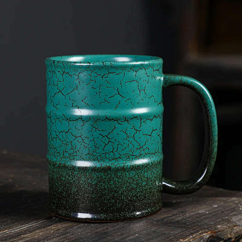 KIMLUD, Colorful Large Coffee Mugs 500-600ml Ceramic Barrel Beer Cups, F / 501-600ml, KIMLUD Womens Clothes